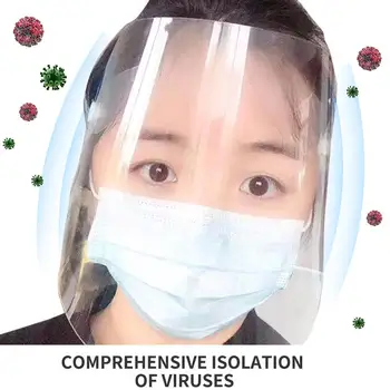 

Face Mask Bucket Hat Dust Droplet Protection New Transparent Facemask Protection Detachable 2020 Anti-fog Protective Mask