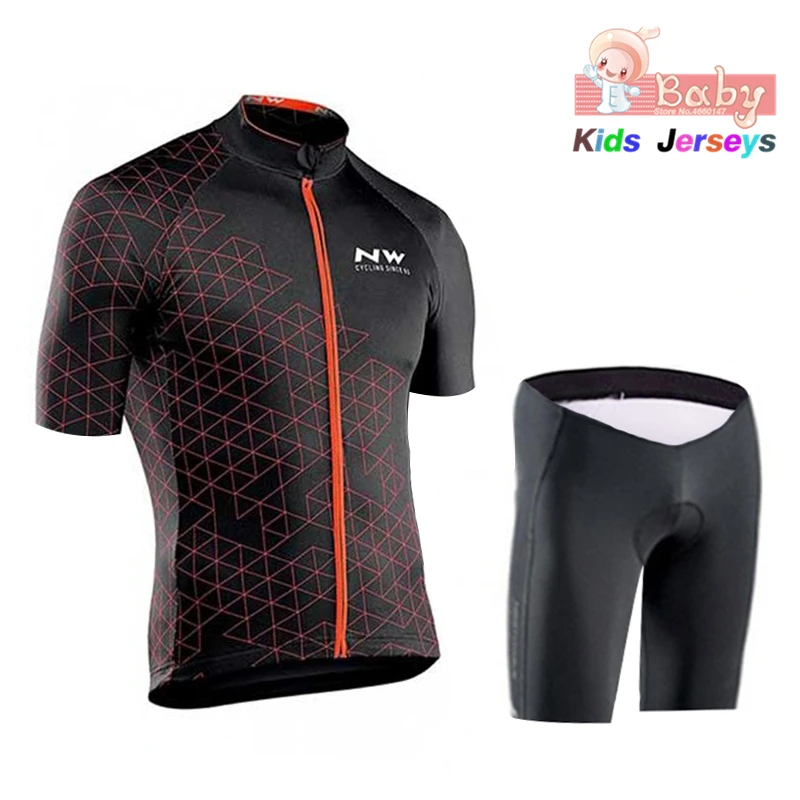 Детский комплект спортивной одежды для велоспорта Conjuntos Ciclismo Mtb Pro Team Nw, детская одежда для велоспорта, летняя одежда для мальчиков, велосипедные шорты