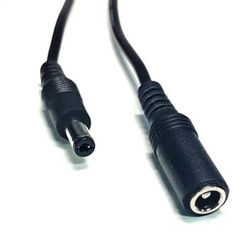 

5.5mmx2.1mm Power cable Accessory Replacement 12V Cord Adapter Male to Female 10ft Practical Portable