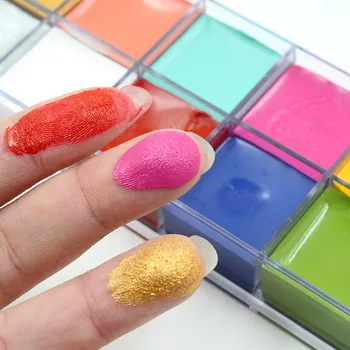 

Professional Face Body 12 Colors Oil Painting Paint Pigment for Beauty Kit Makeup Cosmetic Supplies Paint Pigment For Face Body