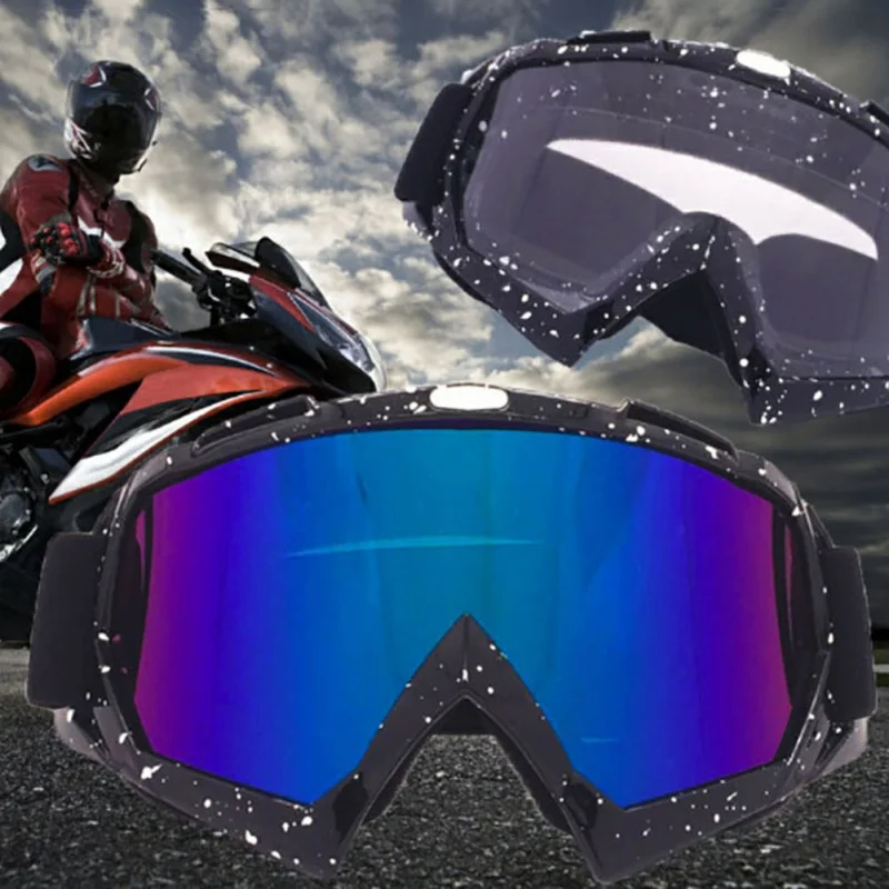New Cycling Snowboard Goggles Prevent Wind Snowmobile Dirt Motorcycle Bike Glasses Motocross Off-Road Eyewear Color Lens