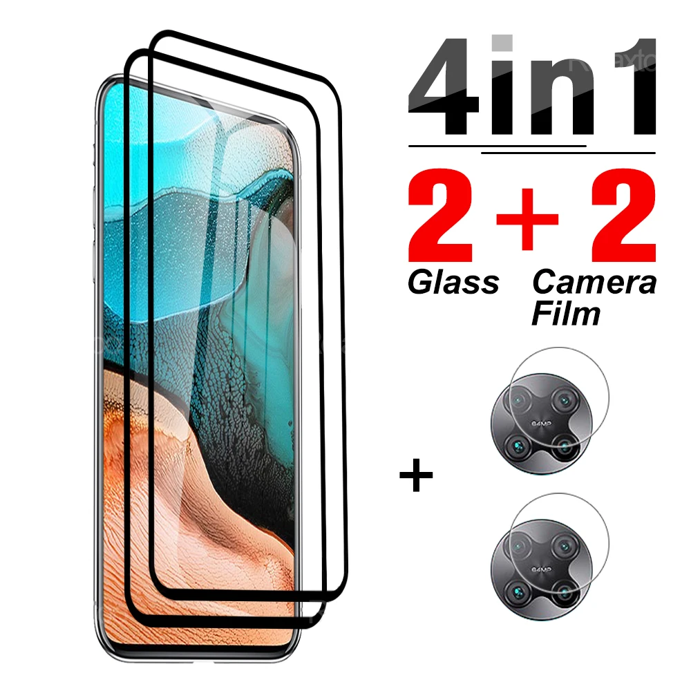 Vetro Temperato 4 In 1 Per Xiaomi Redmi K 30 K30 Pro Pellicola Salvaschermo Per Redmi K30 Pro Zoom K 40 K40 Pro Pellicola Per Obiettivo Fotocamera