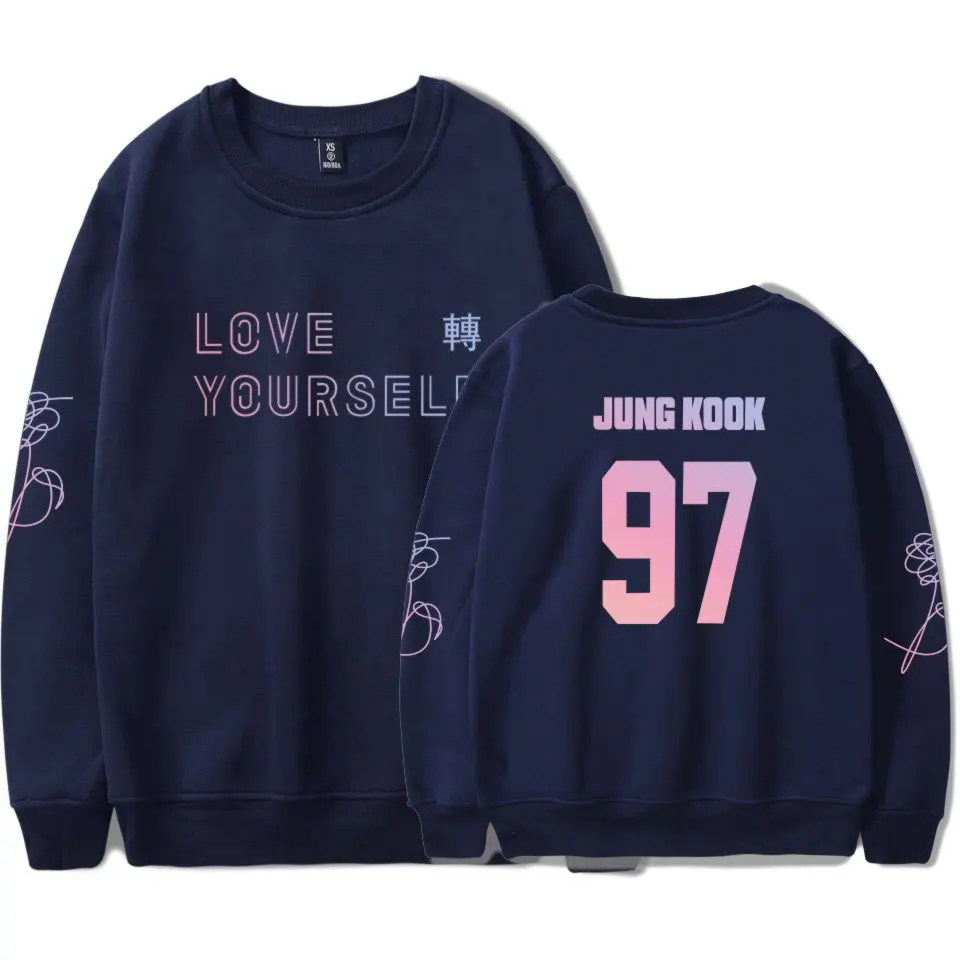 Толстовки с капюшоном Love Yourself Tear модная одежда в стиле хип-хоп Kpop Bangtan толстовка с капюшоном для мальчиков, Новинка