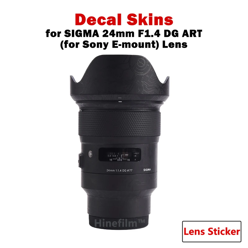 Sigma 24 1.4 Pellicola Protettiva Adesiva Per Lenti Per Sigma 24Mm F/1.4 Dg Hsm Art Per Sony E Mount Lenti Decalcomania Skin Protector Cover