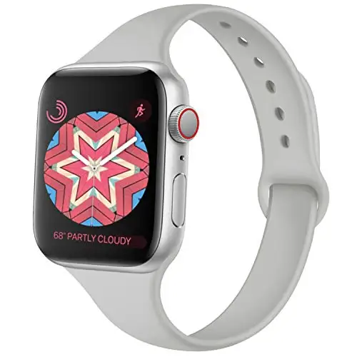 Мягкий силиконовый ремень для наручных часов Apple Watch Series 5 4 3 2, 38 мм, ремешок 42 мм, сменный спортивный браслет, ремешок для наручных часов iWatch, 4, версия 1, 2, 3, ремешок - Цвет ремешка: grey
