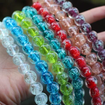 

20Pieces/Lot 12mm Simply Round Luminous Lampwork Glass Beads Multi-color jewelry making