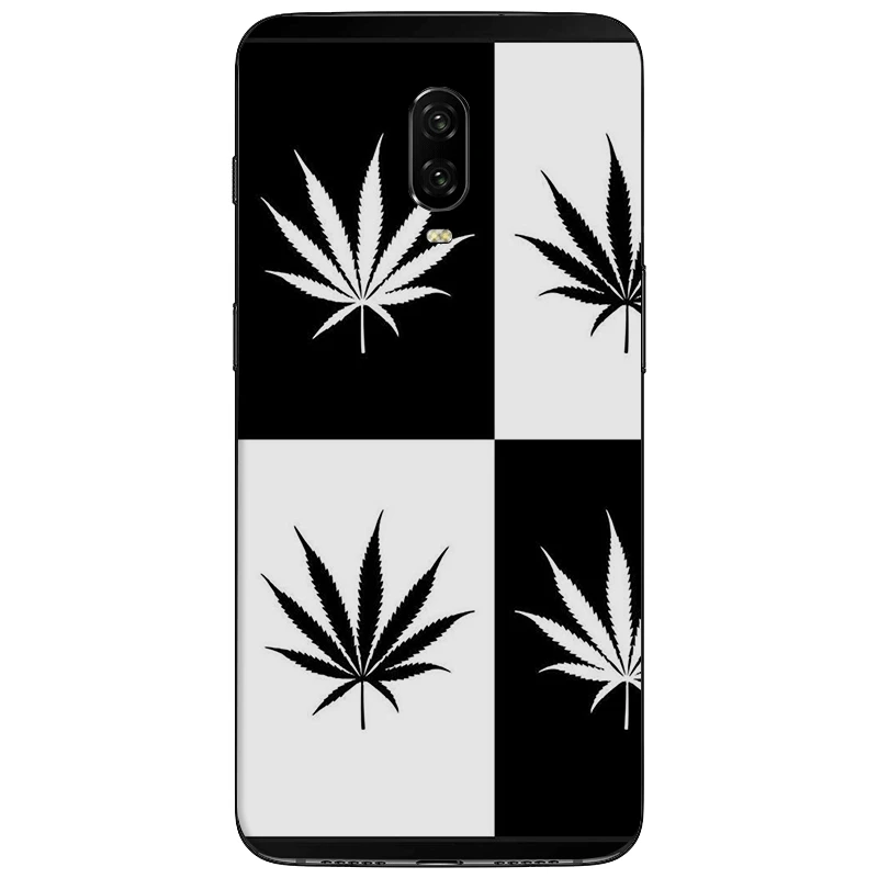 B10 Cell Mobile Phone Case soft tpu for oneplus 5 5T 6 6T 7 Pro Back Cover Protection Cute Art High Weed - Цвет: B10