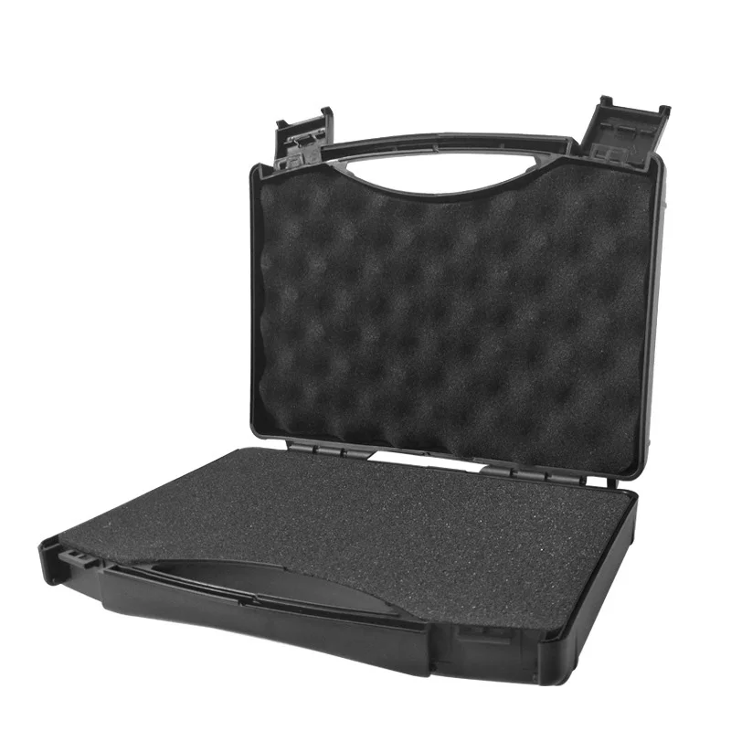 Durable ABS Gun Case Handgun Foam Pistol Gun Storage Box Tactical Hard Gun Case Padded Foam Lining for Hunting Airsoft Paintball