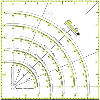 

Multifunction Acrylic Patchwork Drawing Ruler Quilting Sewing Measuring Tools