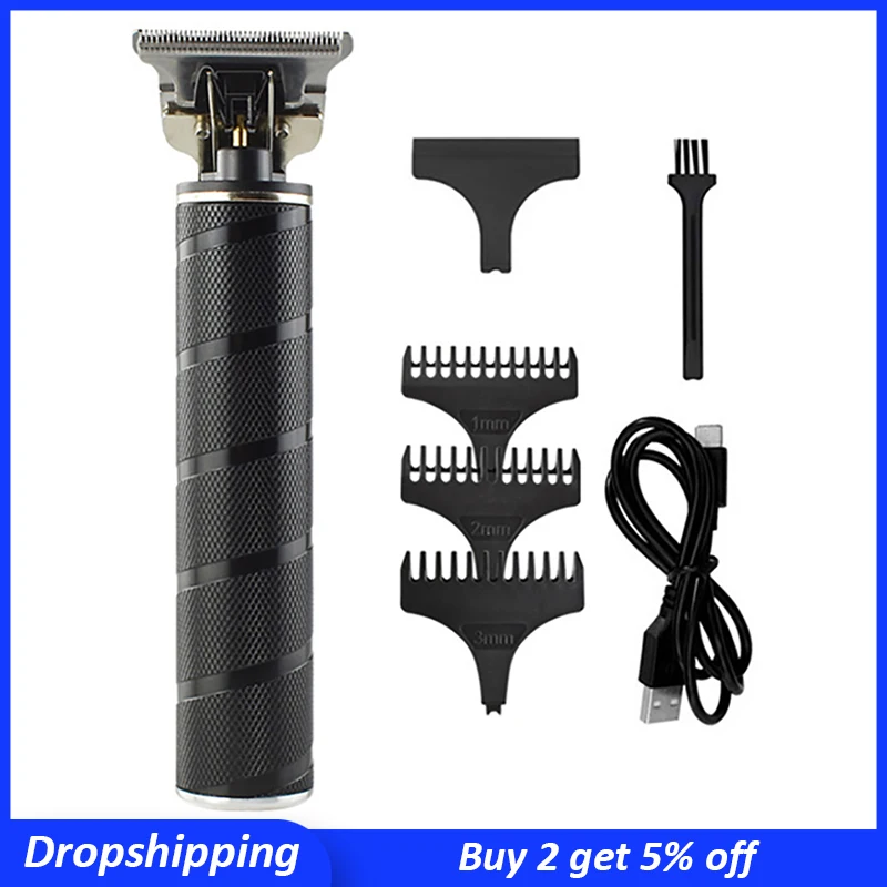 

Professional Cordless Outliner Hair Trimmer Waterproof 0mm Baldheaded Hair Clipper T-Blade Hair Clipper for Men