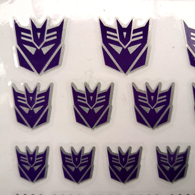 Symbol Transparent Clear Transformers G1 Autobots &Decepticons Stickers Decal 
