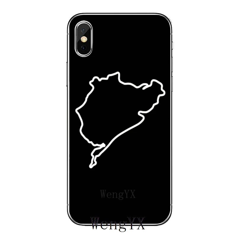 Для iPhone 11 pro XR X XS Max 8 7 6s plus SE 5s 5c iPod Touch 5 6 Чехол гоночный мотор спортивный Nurburgring - Цвет: Nurburgring-A-05
