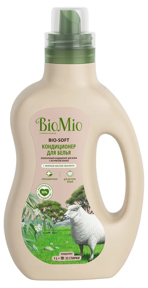 Кондиционер для белья BioMio «Эвкалипт», концентрат, 1 л
