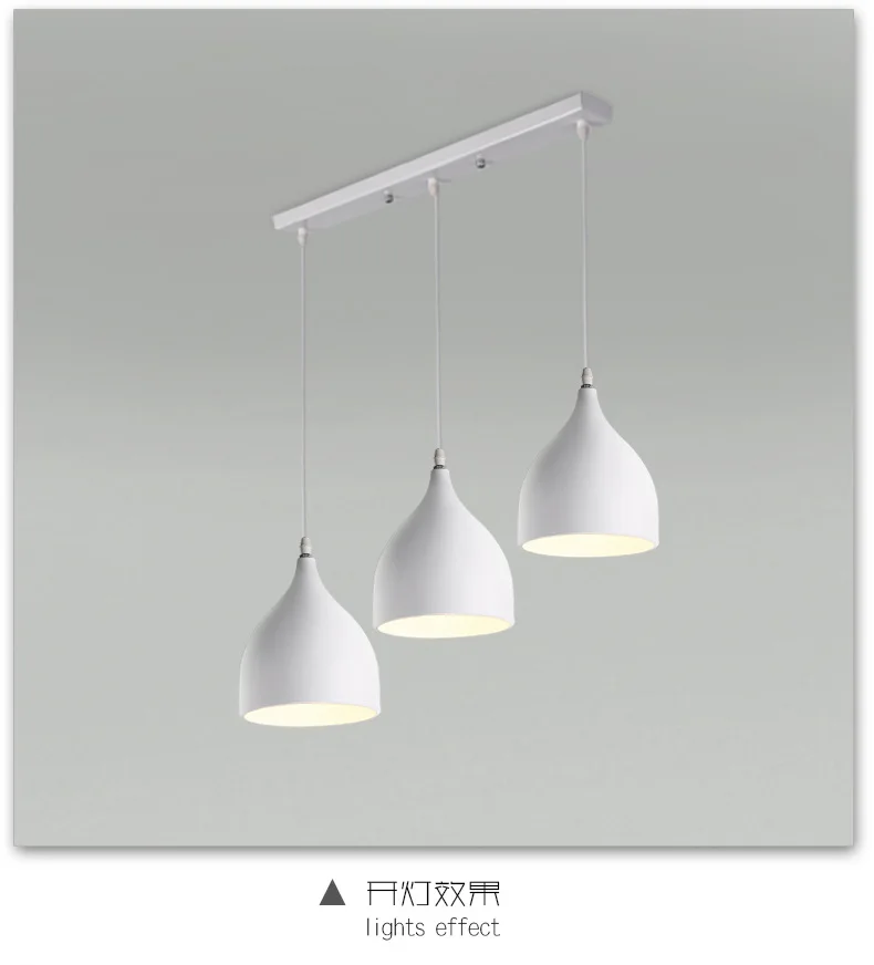 Northern European-Style Restaurant Chandelier Post-modern Simple Bedroom Bedside Bar Counter Clothing Store Coffee Shop Three He