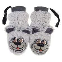 Рукавицы «Брауни» серые OLLE