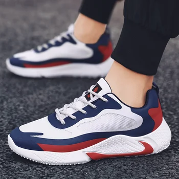 

Mesh Men tennis Shoes Lace-up Men Shoes Lightweight Comfort Breathable Walking Sneakers Men Zapatillas Hombre 2020 New Spring