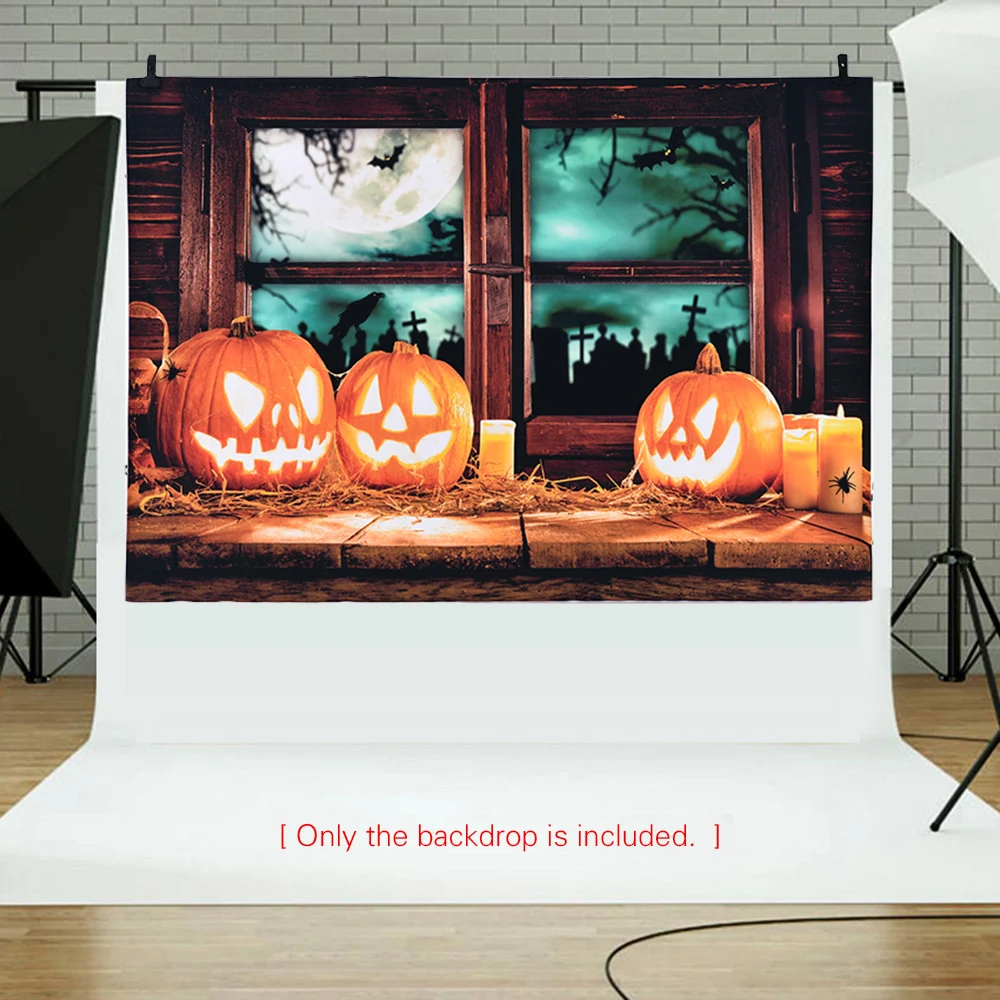2.1* 1.5m Halloween Backdrop Photography Background Photo Studio For Kids Children Night Party For DSLR Camera Photo Studio