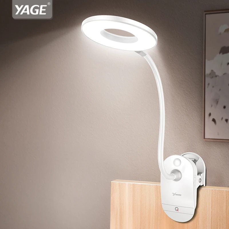 Clip Wireless Table Lamp Study 3 Modes Touch 1200mAh Rechargeable LED Reading Desk Lamp 7000K USB Table Light Flexo Lamps Table