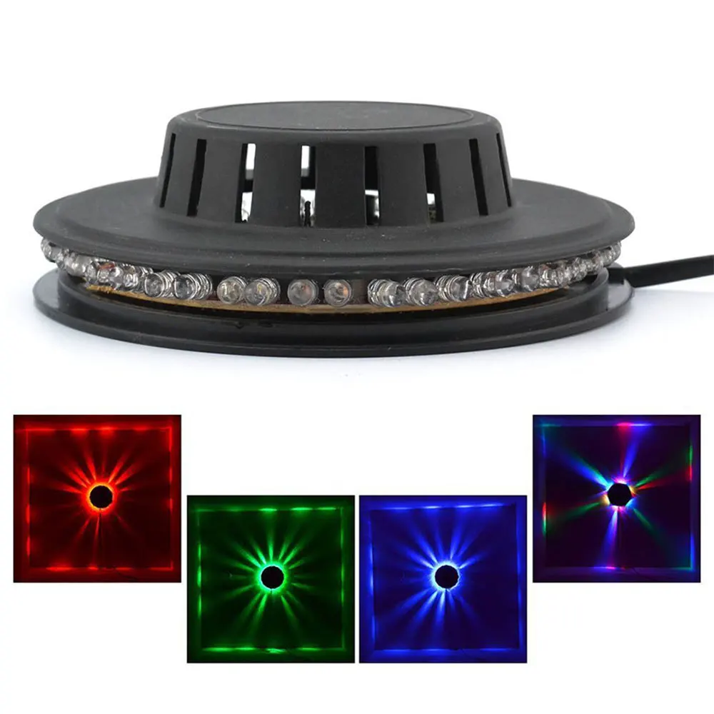 100 240 в бар DJ звуковой фон настенный светильник s мини LED RGB Подсолнух лазерный