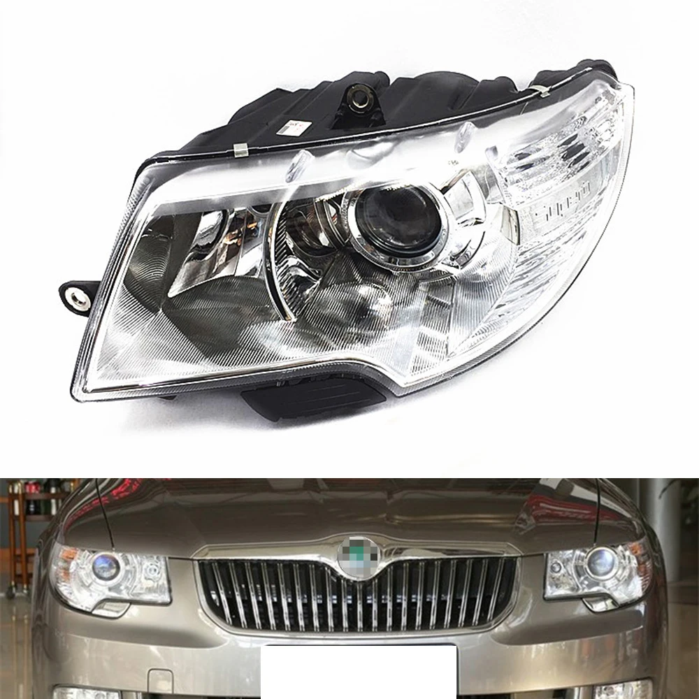 Headlight Assembly For Skoda Superb 2009~2013 Car Replace Daytime Running Light Auto Headlamp Whole | Автомобили и мотоциклы