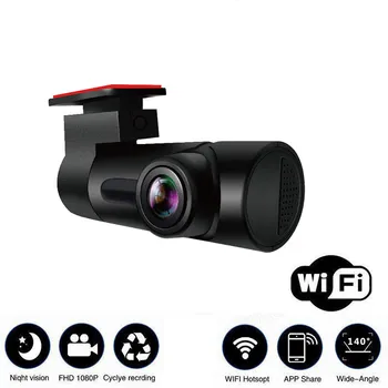 

Universial Car Driving Recorder Mini Hidden HD Wifi Car DVR Camera Without Screen 170° Wide Angle Night Vision Dash Cam