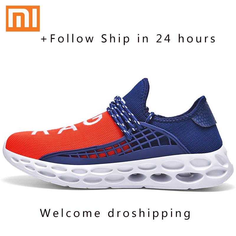 white red Xiaomi, 8 цветов, мужская повседневная обувь, женские кроссовки, 36, новинка, Tenis Masculino, дышащие, для бега, весна, лето, Осень размера плюс, 12, 46 - Цвет: white red