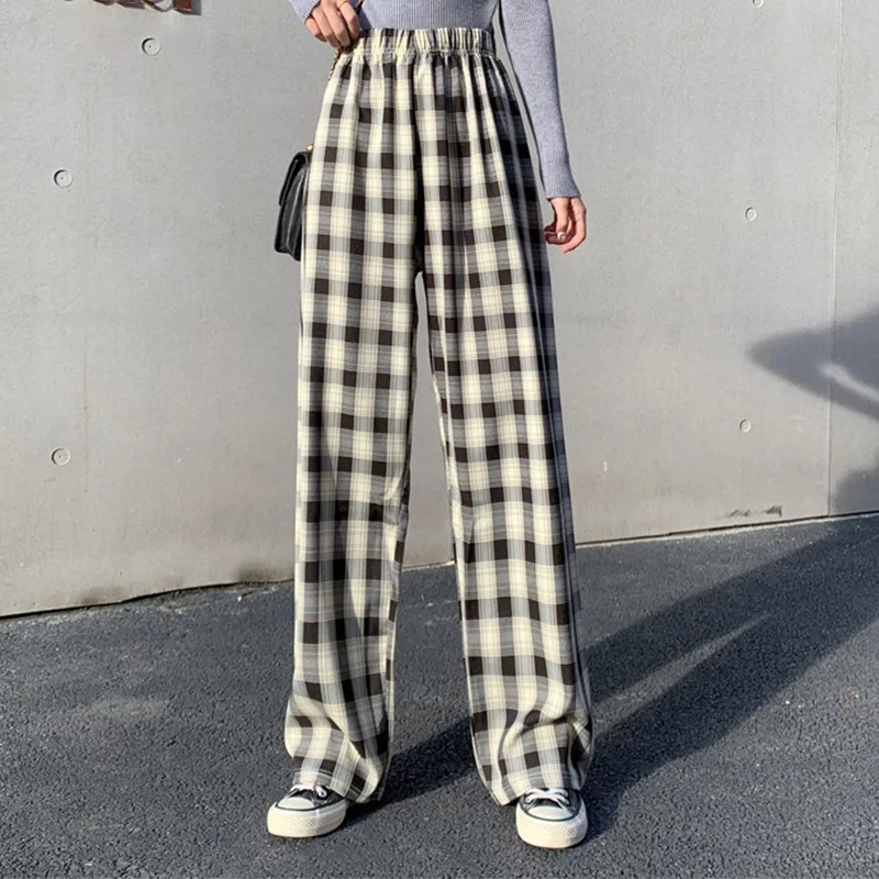INS Cool-pantalones holgados de pierna ancha para mujer, pantalones bombachos, holgados, color azul, púrpura, rosa, largos, para otoño