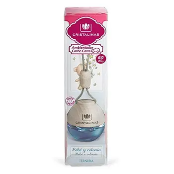 

CRISTALINAS Air Freshener Car Baby, Glass, Blue, 4 X 3.7 X 15.5 cm