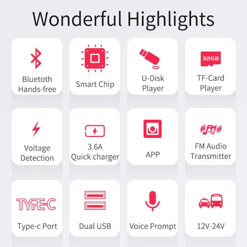 Автомобиль Bluetooth FM передатчик MP3 плеер Бесконтактное аудио авто аксессуары qyh