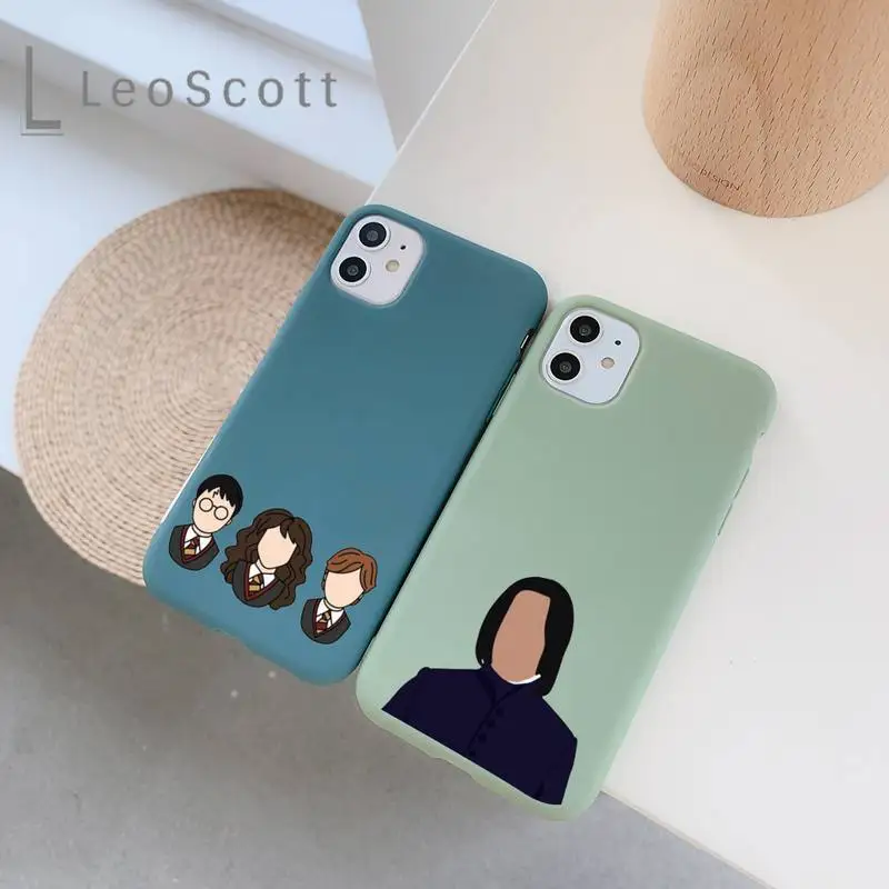 

snape deer always fashion design coque shell cover Phone Case Candy Color for iPhone 6 7 8 11 12 s mini pro X XS XR MAX Plus