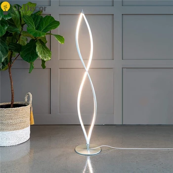 

Modern Dimming LED Floor Lamp Office Wooden Decorative Floor Lights Living Room Tall Lamp Standing Lamp Home Lighting Luminaria