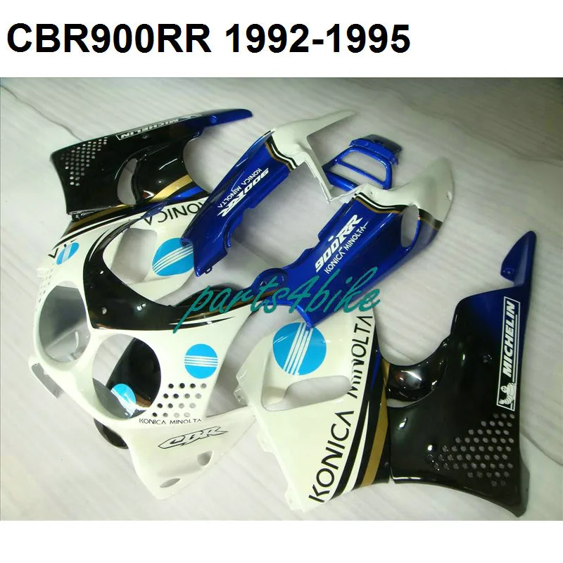 Горячая Распродажа Обтекатели для Honda CBR900RR 893 CBR893RR 1992 1993 1994 1995 белый цвет синий, черный; Большие размеры 34–43 комплект обтекателей CBR 893 92 93 94 95 NF07