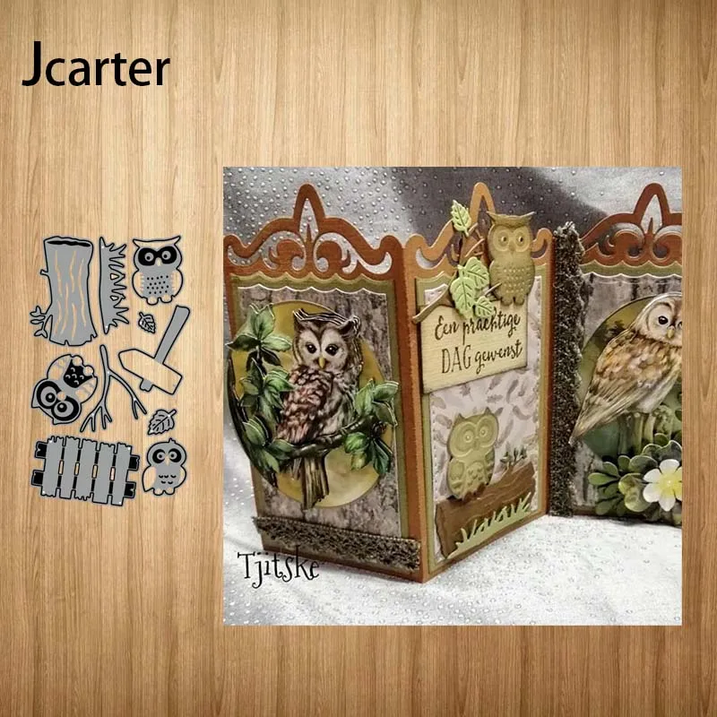 

New Design Metal Cutting Dies Tree Branch Owl Craft Stencil Diy for Scrapbooking Handmade Card Make Shape Album Decoration Model