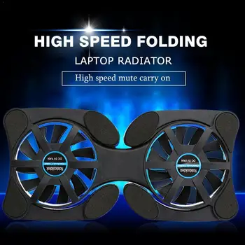

Mini Octopus Notebook Cooler Pad Quiet Stand Double For 7-15 Cooling Fan inch Cooler Notebook Fans Laptop Foldable CPU USB O7N8