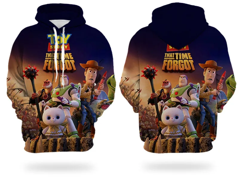 WHOSONG толстовка с 3d принтом популярная moive TOY STORY 4 модное пальто Одежда для родителей и детей детский пуловер