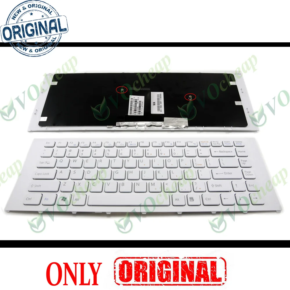 Новая клавиатура для ноутбука США sony VPC-EA VPC EA PCG-61212W PCG-61211W PCG-61211T PCG-61212T PCG-61311M PCG-61317L белый с рамкой