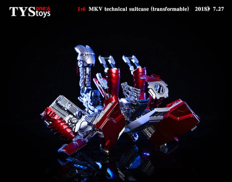 Новинка 1/6 Железный человек сцена аксессуары MK5 чемодан подвижный взрывоопасный трансформируемый техническая модель чемодана коллекция