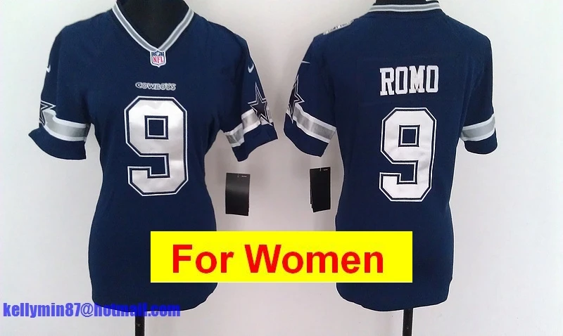 Коричневый Stitiched, Dallas s, Tony Romo, Emmitt Smith, Cole besley, Sean Lee, Jason Witten, Ezekiel Elliott, для женщин Джерси - Цвет: Коричневый