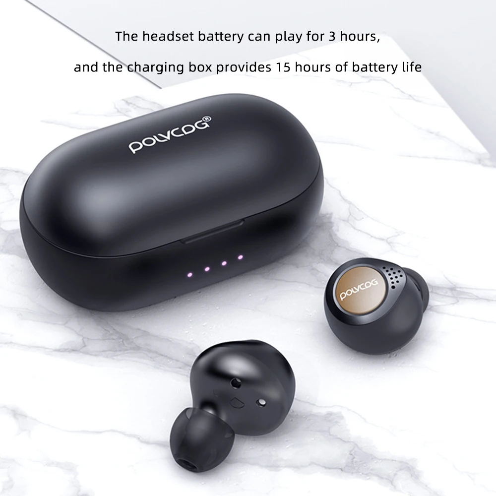 FDBRO Tws 5.0 Wireless Earphone Smart Sensor Bluetooth Headphone Bass Music Headset Stereo Earbuds Wireless Headphones