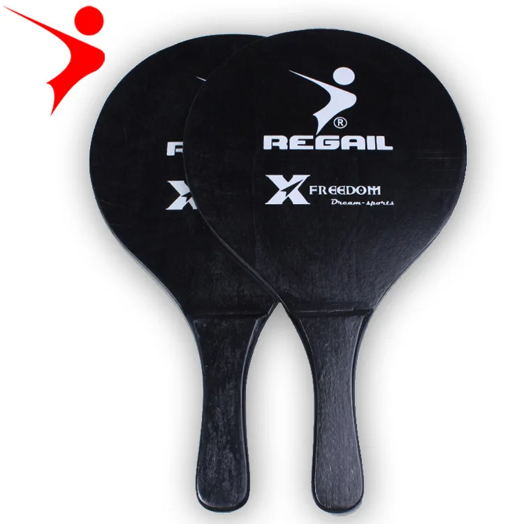 Regail New Style Battledore And Shuttlecock Wholesale Top Grade Big Board Badminton Racket Beach Racket San Mao Racket