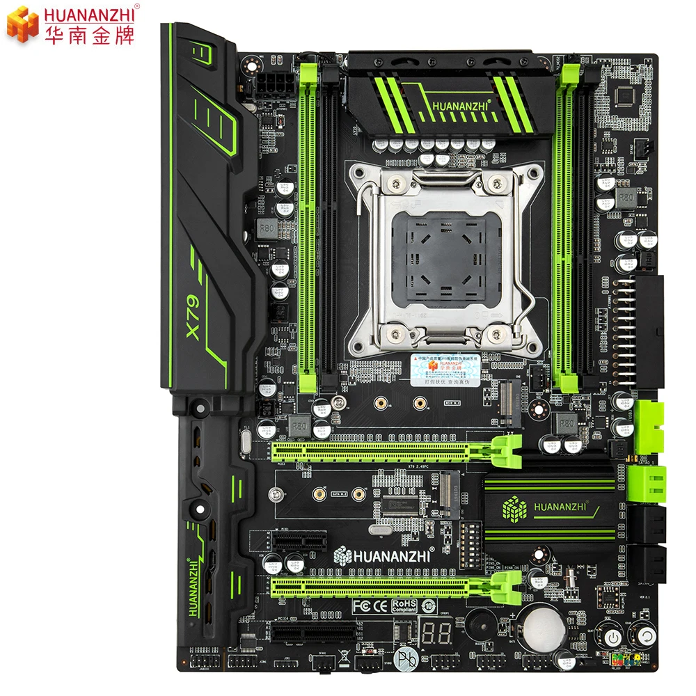 Материнская плата HUANANZHI X79 LGA2011 combos E5 1650 C2 4 шт. x ГБ = 16 Гб 10600R 1333 МГц PCI E NVME M.2 SSD USB3.0