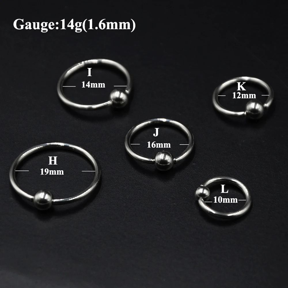 Surgical Steel Captive Bead Lip Rings 10pcs/Lot for Piercing piercing jewelry body piercing earrings ear piercing jewelry metal jewelry hoop earrings body piercing jewelry body jewelry
