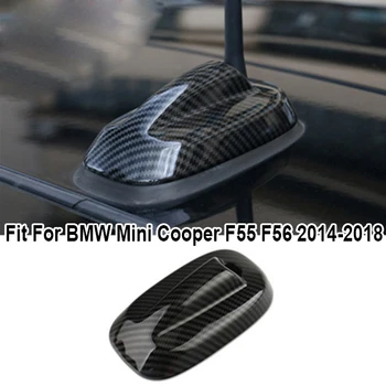 

Replacement Car Roof Shark Black Exterior Decor ABS Antenna Decal Carbon Fiber