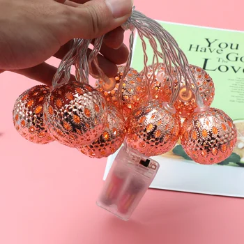 

1pc Simple Party Light Decor Morocco Style Decorative Lamps LED Ball Light for Patio