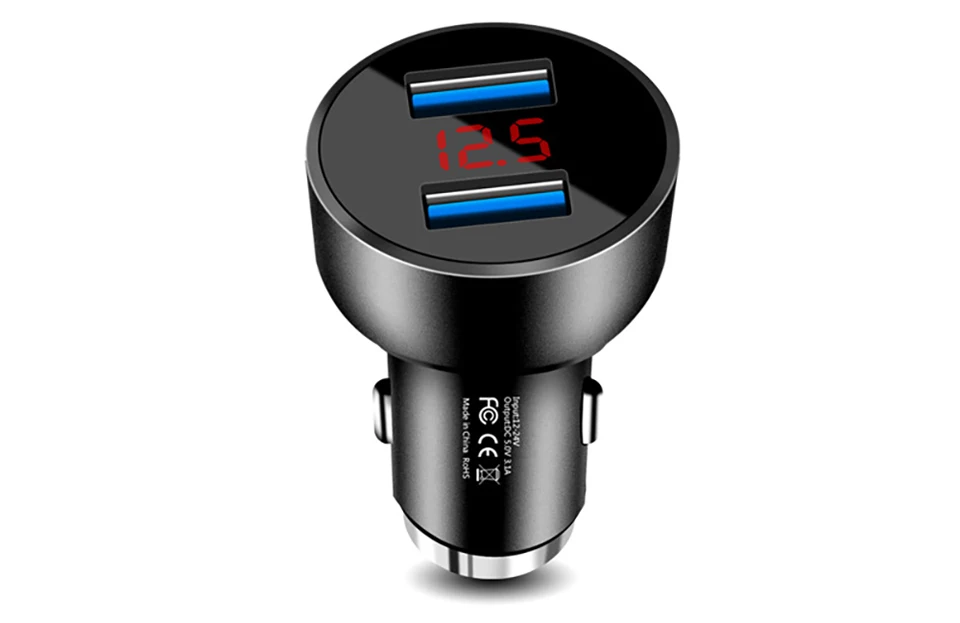 5V 3.1A автомобильное зарядное устройство Быстрая зарядка двойной USB подходит для всех мобильных телефонов и автомобилей адаптер питания для автотранспортного средства розетка телефон USB зарядное устройство