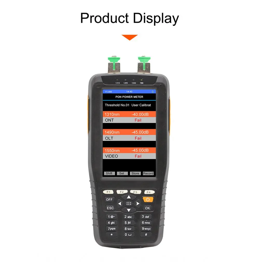 TM70B PON измеритель мощности оптоволоконный тестер 1310/1490/1550nm автоматическое отключение для EPON GPON xPON OLT-ONU TM70B-OV1