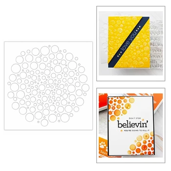 

2020 New Square Frame Round Debossing Embossing Background Metal Cutting Dies For Scrapbooking and Greeting Card Making no stamp