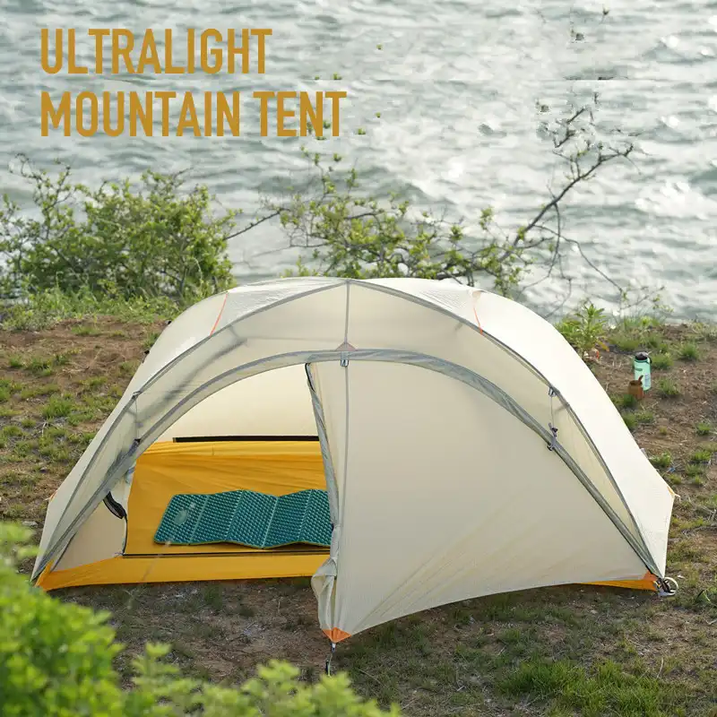 バックパッキング遠征シェルター山テント野生のキャンプ超軽量2人15d Dacポール登山ギア機器 テント Aliexpress