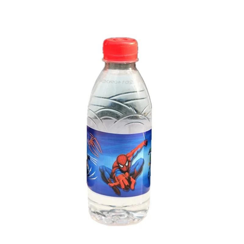 

12PCS/LOT SPIDER-MAN WATER BOTTLE LABEL KIDS BIRTHDAY PARTY DECORATION SPIDER BOTTLE LABEL SPIDERMAN STICKER
