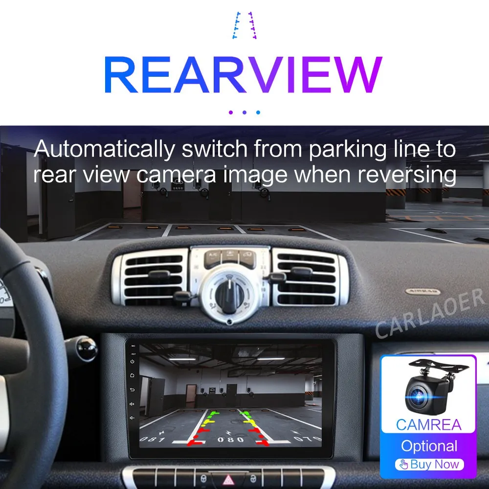 Автомагнитола на Android 10 для Mercedes Benz Smart fortwo 2011 2015 мультимедийный видеоплеер с GPS